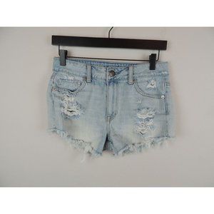 American Eagle Outfitters Distressed Light Denim Shorts